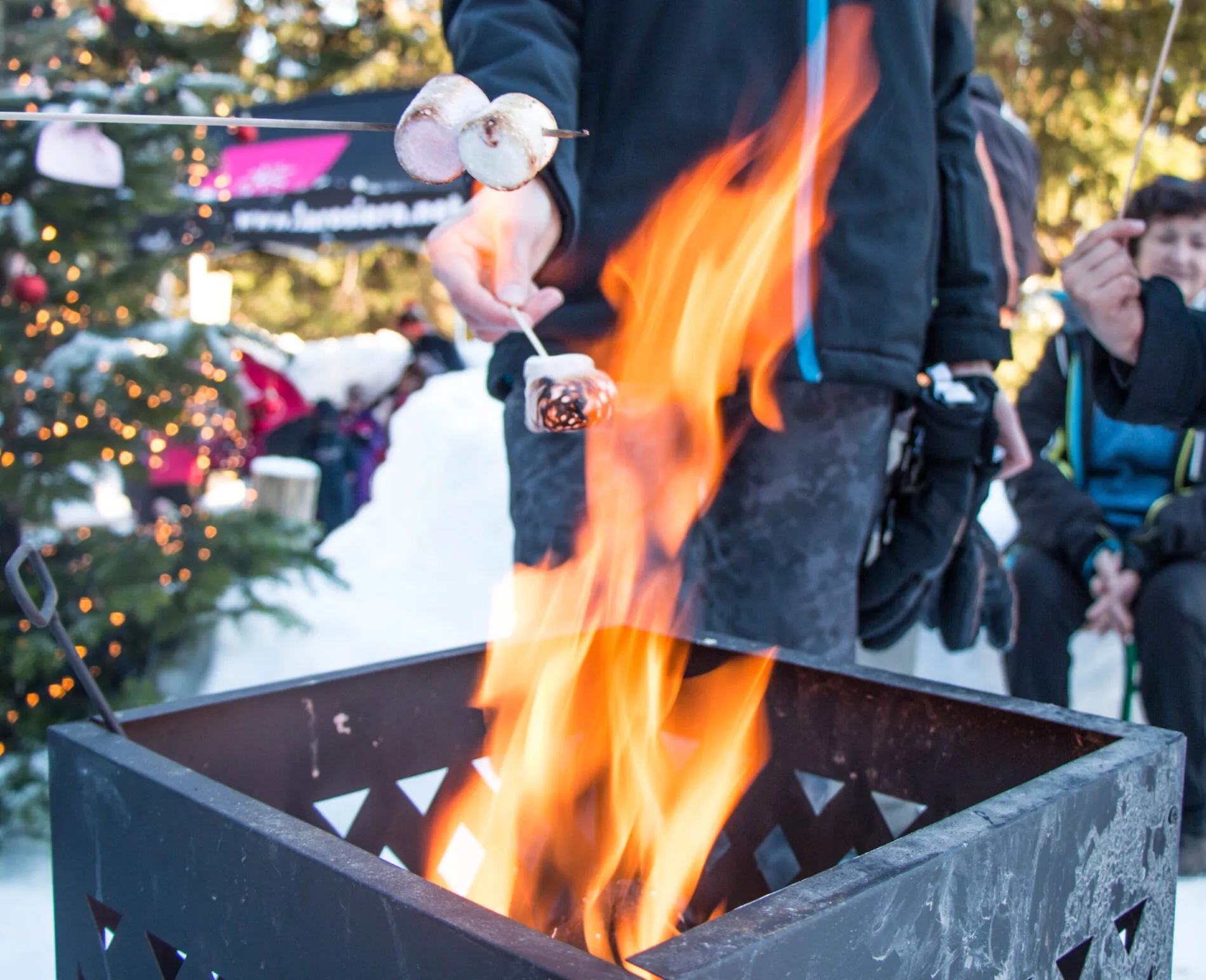 Marshmallow Toasting In La Rosiere