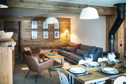 Chalet La Douceur - Chez Joseph, La Clusaz (self catered chalet) - Living area (©Matthieu Cellard)