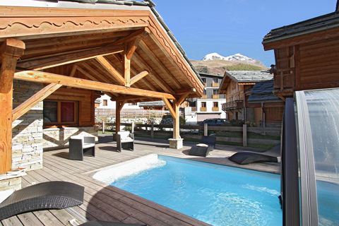 Lodge, Les Deux Alpes (self catered chalet) - Outdoor heated pool