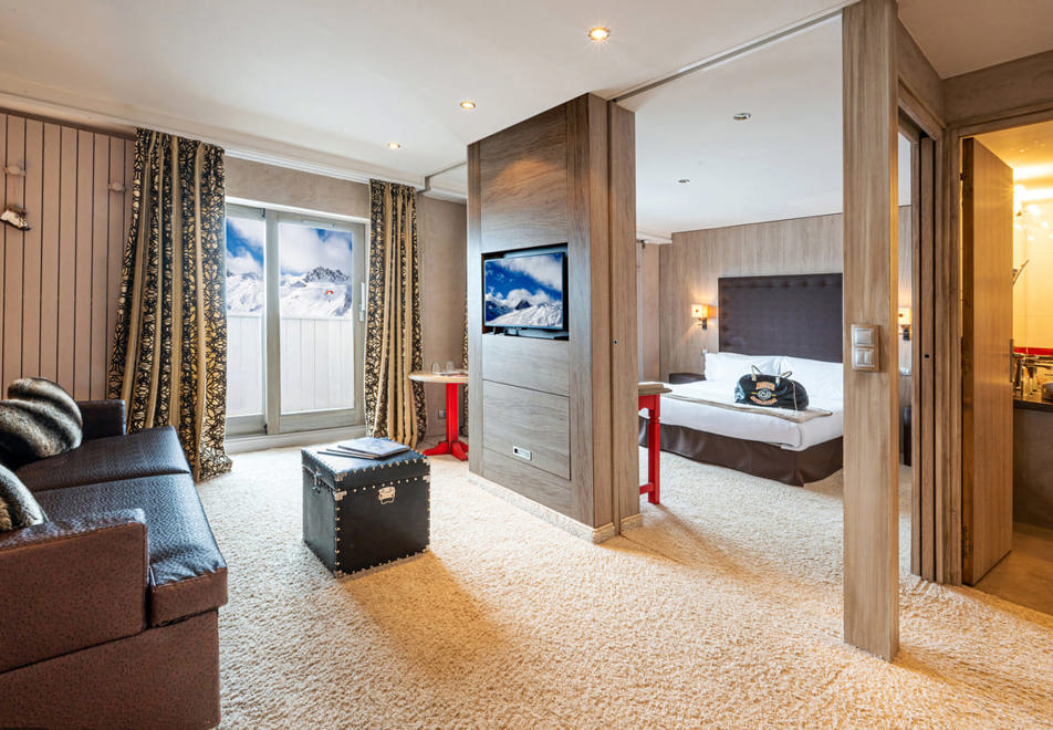 Les Campanules, Tignes le Lac (hotel) - Typical Privilege room style