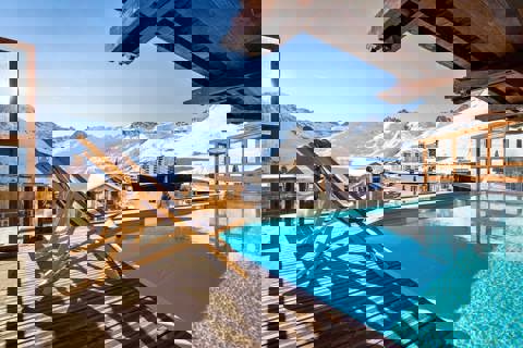 Les Campanules, Tignes le Lac (hotel) - Outdoor heated pool
