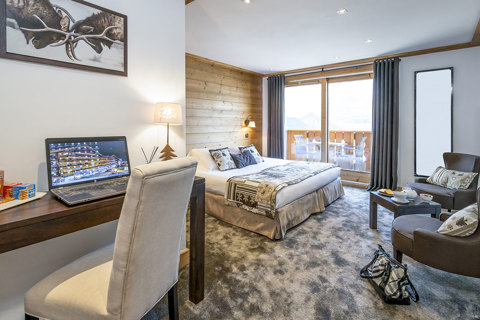 La Chaudanne, Meribel (hotel) - Typical superior room style