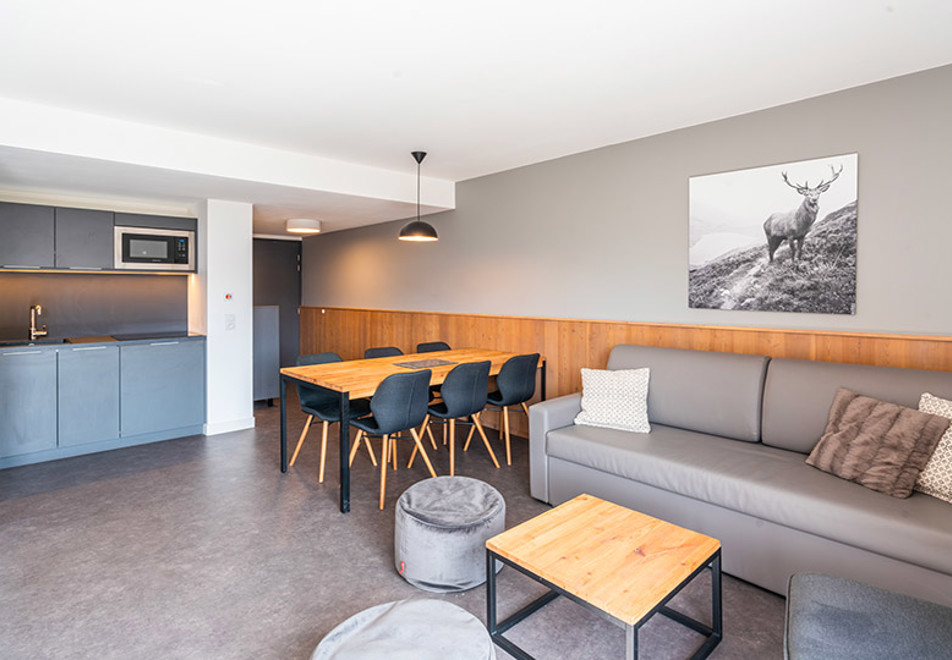 Les Ecrins d'Auris, Auris en Oisans (self catered apartments) - Typical 1 bed alcove apartment style