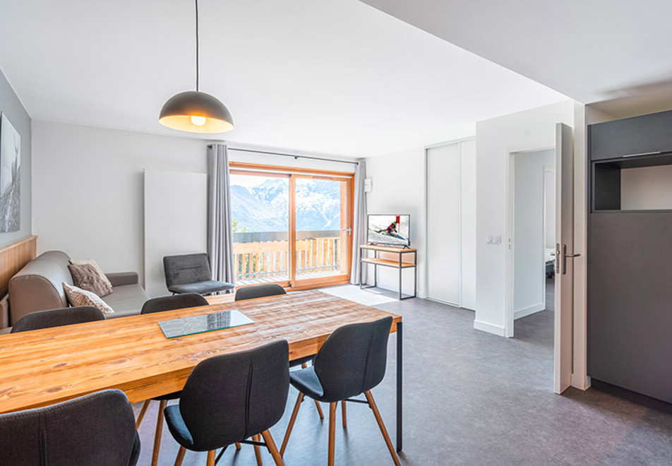 Les Ecrins d'Auris, Auris en Oisans (self catered apartments) - Typical 1 bed alcove apartment style