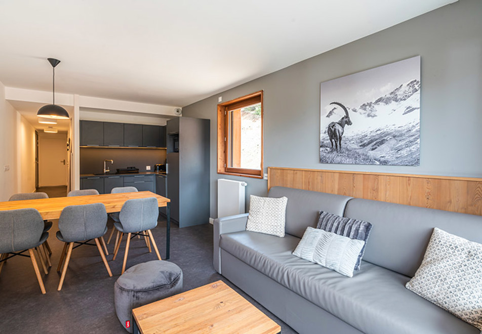 Les Ecrins d'Auris, Auris en Oisans (self catered apartments) - Typical 1 bed alcove apartment style