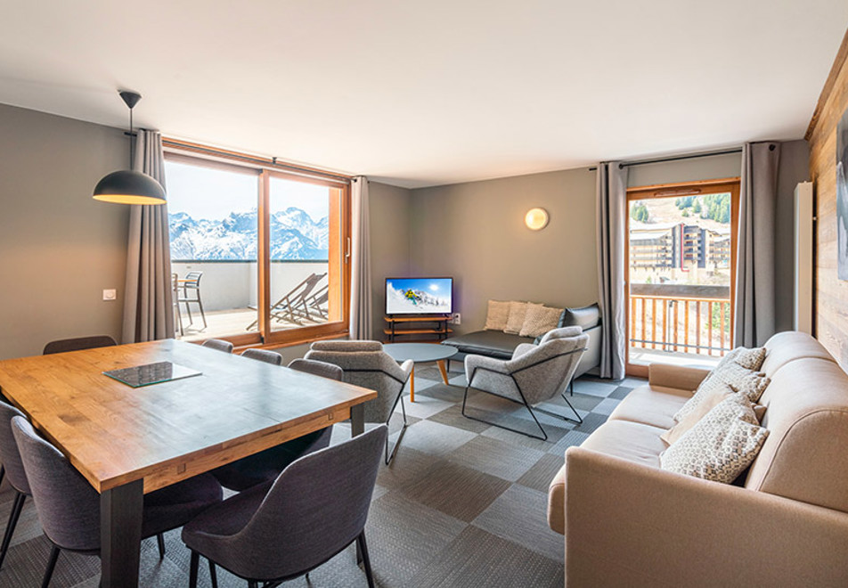 Les Ecrins d'Auris, Auris en Oisans (self catered apartments) - Typical 3 bed apartment style