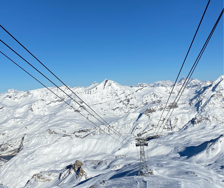 View From Grande Motte Cable Car