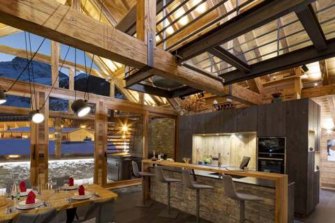Chalet L'Ourse, Les Deux Alpes (self catered chalet) - Open plan living