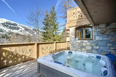 Chalet Broceliande, Meribel (self catered chalet) - Hot tub