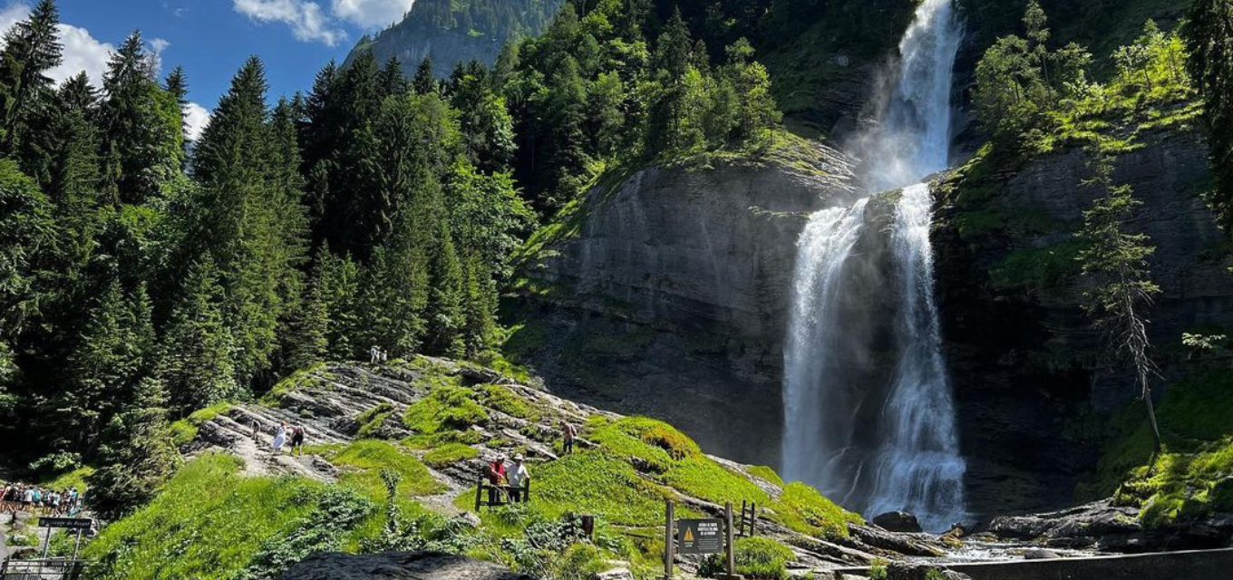 Waterfalls in the French Alps