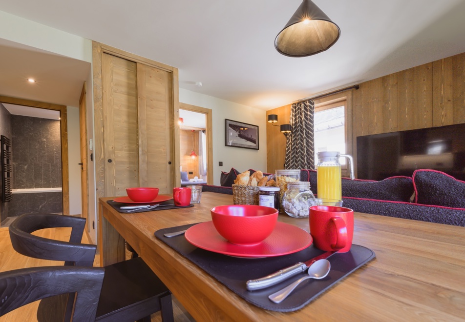 l'Eclat des Veriaz, Megeve (self catered apartments & chalets) - Typical 1 bedroom apartment style