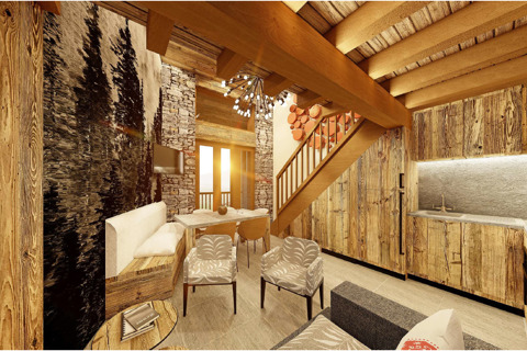 Eperviere apartment, St Martin de Belleville (self catered apartment) - Artists impression