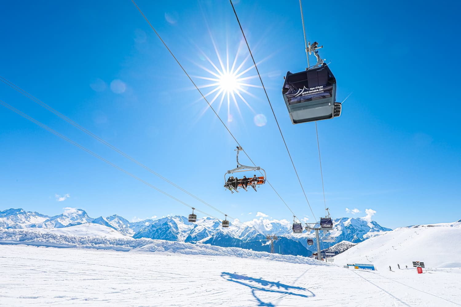 Alpe d'Huez in the Isere area of the French Alps