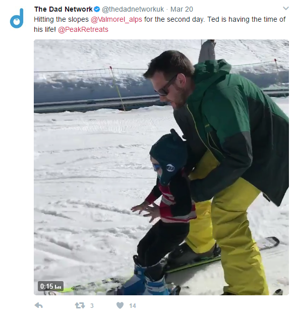Al Ferguson Skiing With Son Ted in Valmorel