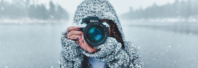 Taking photos in the French Alps