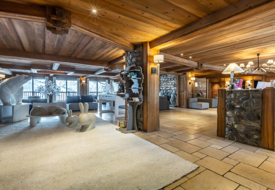 Les Chalets du Gypse, St Martin de Belleville (self catered apartments) - Reception & lounge