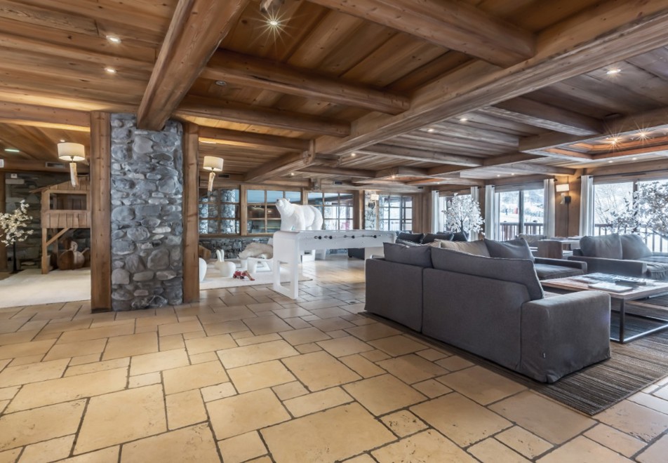 Les Chalets du Gypse, St Martin de Belleville (self catered apartments) - Reception & lounge