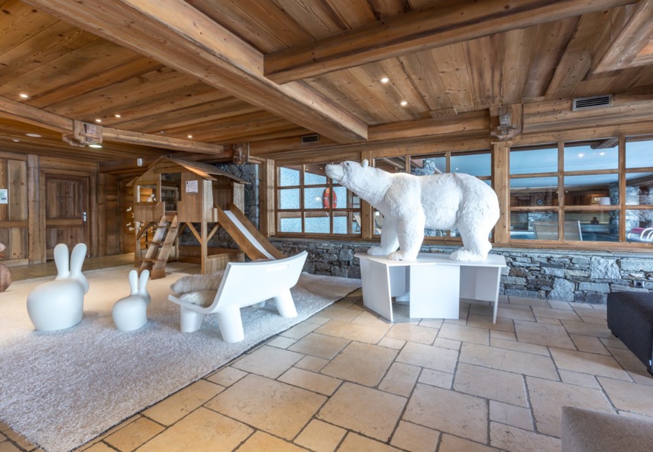Les Chalets du Gypse, St Martin de Belleville (self catered apartments) - Reception & kids area