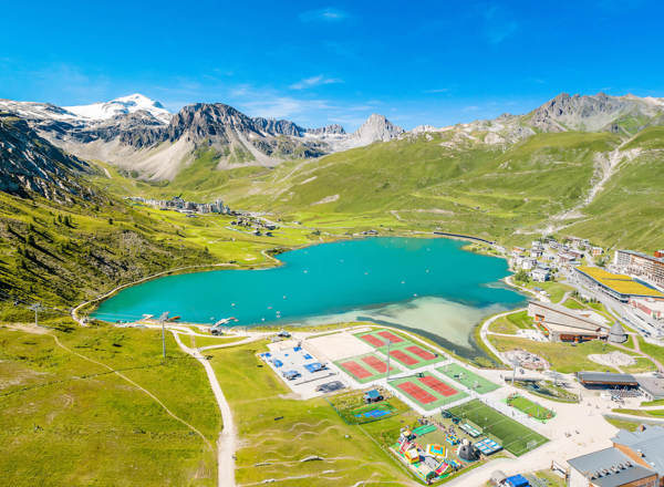 Tignes in Summer - Tignes le Lac (Val Claret in distance)