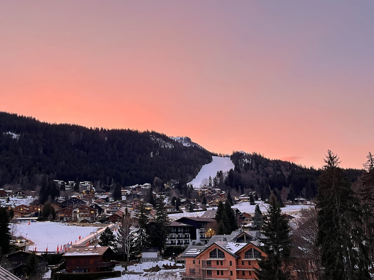 Early Morning Timalets View From Les Chalets De Léana ONLY For MF Blog