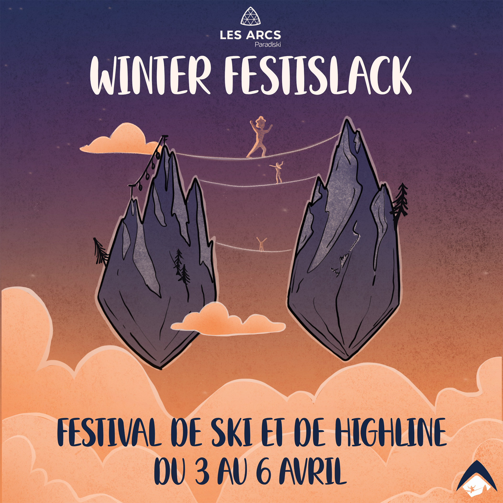 Les Arcs Winter Festislack 2025 Poster