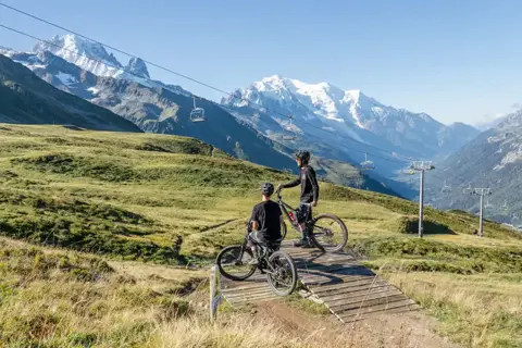 Mountain biking in nearby Vallorcine